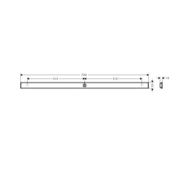 Hansgrohe WallStoris Штанга 70 см, цвет: матовый черный. 27904670-1