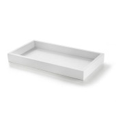 3SC Bemood White Поднос 27.5х15х4см., настольный, цвет: белый. BEMW66A