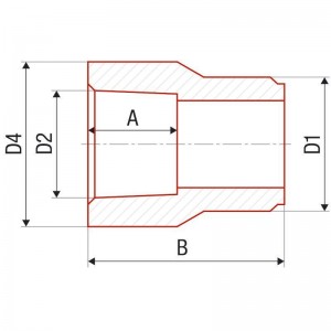 Муфта сварка редукционная FV-PLAST 75х50