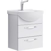 AQ Agr.01.05/2 Аллегро Тумба под умывальник подвесная, 2 ящика, белая, 446х506х290 мм Agr.01.05/2