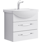 AQ Agr.01.06/2 Аллегро Тумба под умывальник подвесная, 2 ящика, белая, 598х522х318 мм Agr.01.06/2