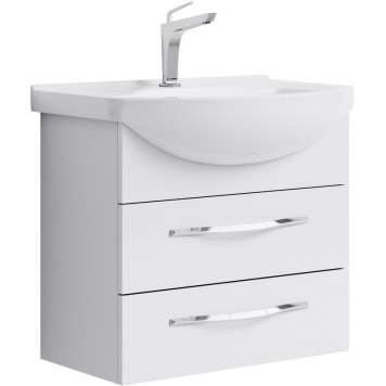 AQ Agr.01.06/2 Аллегро Тумба под умывальник подвесная, 2 ящика, белая, 598х522х318 мм Agr.01.06/2