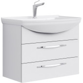 AQ Agr.01.07/2 Аллегро Тумба под умывальник подвесная, 2 ящика, белая, 720х536х332 мм Agr.01.07/2