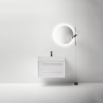 Falper 7.0 Тумба подвесная 60х45х50см, с раковиной Ceramilux, c 1 отв., цвет: белый. V2A