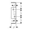 Кронштейн Geberit GIS трубы 15 х 9 см для неподвижной опоры