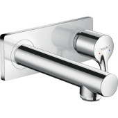 Hansgrohe Talis S Смеситель для раковины, однорычажный, настенный, излив: 16,5см., внешняя часть, цвет: хром. 72110000