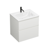 Burgbad Accura Комплект мебели 61.7х49х61.2см., 2 ящика, с 1 отв., цвет: белый матовый. SGVI061F6037G0259C0001*1