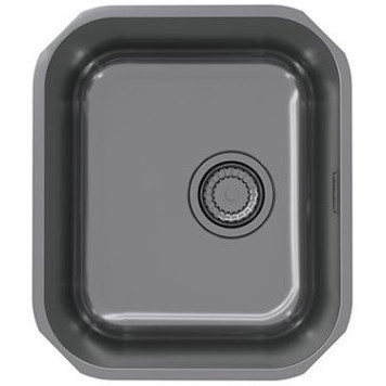 Alv 1113589 Variant 40 Monarch Anthracite Мойка U, 1 чаша, 0,8 мм, 3½ 340х400х180 мм+выпуск1140633 1113589