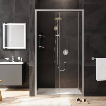 W90G-110-1-195MT Дверь душевая в нишу 110x195 см, раздвижная-2
