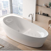 TOTO NEOREST Ванна 220x105x78см, отдельностоящая, с гидро и аэро-массаж, эффект невесомости, цвет: белый. PJYD2200PWEE#GW