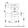 Duravit D-Code Раковина 50x22см., подвесная, без отв., с переливом, цвет: белый. 07065000002