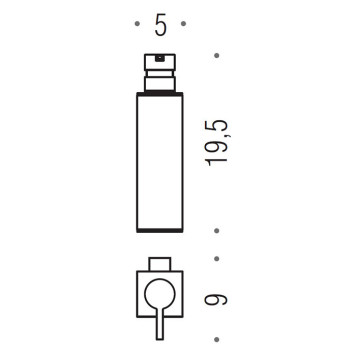 Colombo MiniQ Дозатор мыла подвесной, цвет: графит матовый. B9343.GM-1