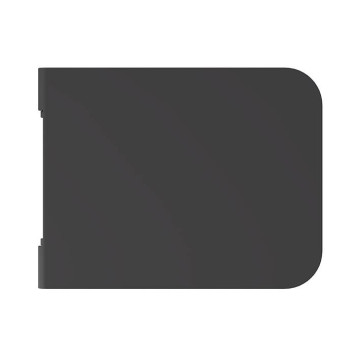 Alice Hide Сиденье с крышкой для унитаза Square, тонкое, с микролифтом, цвет: чёрный матовый/хром. MC3108SQS-1