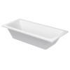 Duravit D-Code Ванна акриловая 180х80x40см , встраиваемая, с 2 наклонами для спины, выпуск центральный, цвет: белый. 700101000000000, 790226000001000, 790127000000000