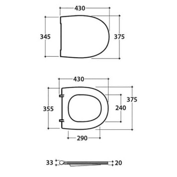 Globo 4all Сиденье для унитаза съемное, микролифт, цвет: белый/хром-1