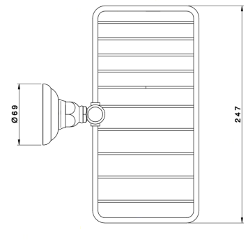 Nicolazzi Accessori Classica Мыльница подвесная, цвет: хром. 1493CR-1