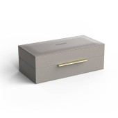 Decor Walther Brownie BOX S Коробка универсальная 27х14х9.5см., искусственная кожа, цвет: темно-серый. 0939749