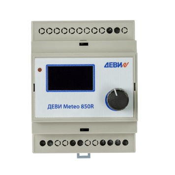 Терморегулятор ДЕВИ Meteo 850R на шину DIN, с датчиком температуры на проводе, 8А 140F1084R