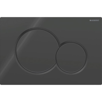 Geberit Sigma01 Клавиша для двойного смыва, круглая: Черный. 115.770.DW.5