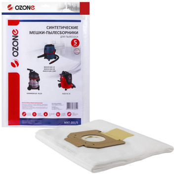 Мешок-пылесборник синтетический OZONE PRO MXT-201/5 (5шт)-2