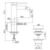 Gattoni Circle Two Смеситель для биде на 1 отверстие, с донным клапаном, цвет: хром