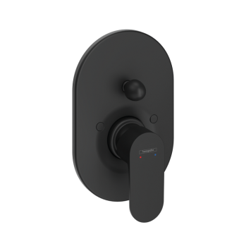 Смеситель для душа, Hansgrohe, Rebris S, цвет-черный матовый