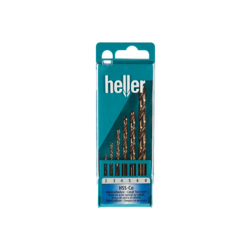 Набор свёрл Heller по металлу HSS-Co DIN 338 RN Ф 2/3…8 мм (6 пр.)-2