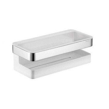 Полка, Keuco, Moll, для душа, шгв 240-110-80 мм, цвет-хром/белый