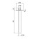 QuadroDesign Держатель верхнего душа, потолочный 20см., цвет: brushed stainless steel