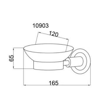 Boheme Murano Cristal Мыльница круглая подвесная, цвет: бронза 10903-CRST-BR-1