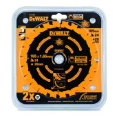 Диск пильный DeWalt твердосплавный 165х20 мм, 24 зуба CONSTRUCTION DT10300
