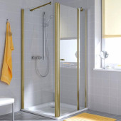 KERMI Atea Душевой угол 120x90х200см., HeliosGold, стекло прозрачное+Kermiclean . AT 1GR 12020.PK heliosgold,  AT TWD 09020.PK heliosgold