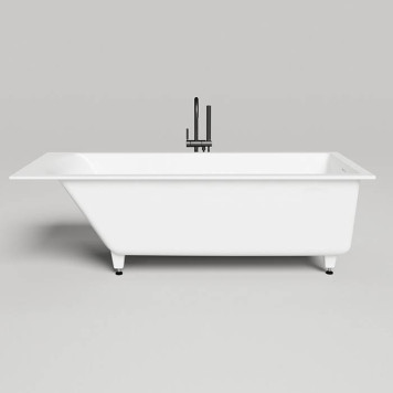 Salini Cascata kit Встраиваемая ванна 180х80х60см, донный клапан, материал: S-Sense, цвет: белый матовый. 104513M-3