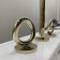 THG Collection O Смеситель для раковины, 3 отв., с донным клапаном, цвет: Soft gold