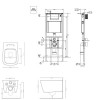 Artceram A16 Комплект унитаз с сиденьем ASA001 01+ASV003+ инсталляция, звукоизоляция, без кнопки