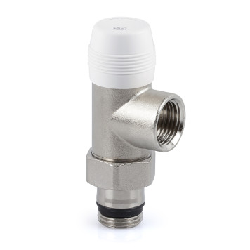 Клапан запорный SR Rubinetterie осевой 1/2 цвет никель 0220-1500N000