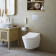 TOTO GP Унитаз подвесной 54x38x33.5cм, TORNADO, смыв 4,5л, CeFiONtect, c cиденье-вошлет, цвет: белый. CW553Y, TCF34120GEU