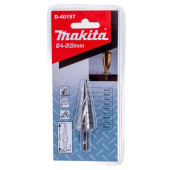 Сверло ступенчатое Makita HSS с спиральным желобком, 4-20, 1/4