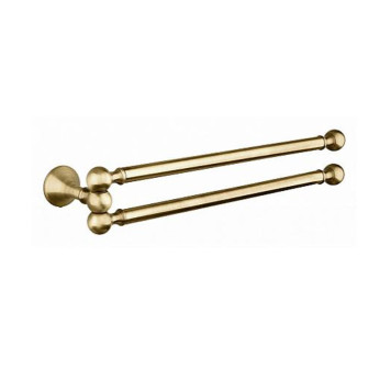 RE 214.92 OLD BRASS Держатель полотенца, поворотный, двойной, бронза RE21492