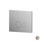 Newform X-STEEL 316 Клавиша смыва для унитаза, двойная, для систем инсталляций TECE, цвет: PVD Brushed pale gold. 69642X.59.098