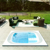 Jacuzzi Enjoy Pro Минибассейн 250x250x98 см, на 6 человек, 38 форсунок, 15 аэро, цвет акрила Platinum. 423630012,  94428710,  903001872,  944503065