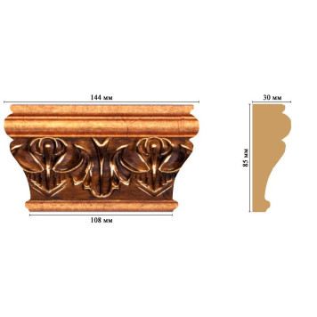 Капитель DECOMASTER D202-1223 (144*85*30мм)-1