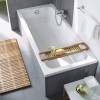 Duravit D-Code Ванна акриловая 180х80x40см , встраиваемая, с 2 наклонами для спины, выпуск центральный, цвет: белый. 700101000000000, 790226000001000, 790127000000000