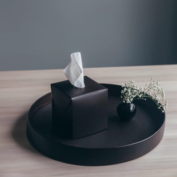 ADJ Салфетница Kleenex, 12x12xH12 см., цвет: черный/серый-1