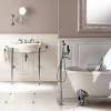 DevonDevon New Etoile Консоль 98х52.5см, с раковиной на 3 отв, напольная, цвет: хром/белая. IBLG3FNET, DENEWETOILECR
