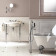 DevonDevon New Etoile Консоль 98х52.5см, с раковиной на 3 отв, напольная, цвет: хром/белая. IBLG3FNET, DENEWETOILECR