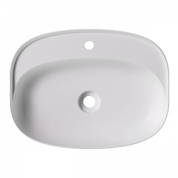 Alice Form Oval Раковина 60x45х12см., накладная, 1 отв., цвет: белый матовый. 22460109-1