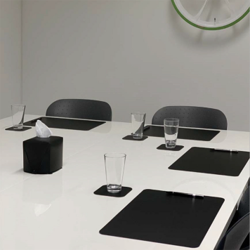 ADJ Прямоугольный плейсмат, 45x30 см., цвет: черный/серый-3