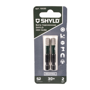 Бита SHYLD торсионная HEX 6x50 (2шт.)(10030)