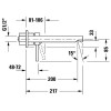 Duravit Circle Смеситель для раковины, настенный, цвет: хром. CE1070004C10